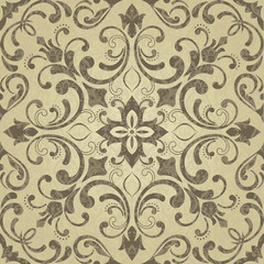 Seamless damask pattern. Endless pattern can be used for ceramic tile, wallpaper, linoleum, web page background.
