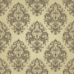 Damask seamless pattern for design.