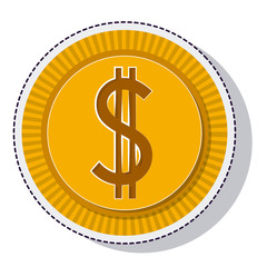 coin money isolated icon vector illustration design