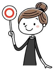 喪服を着た女性：回答　正解
