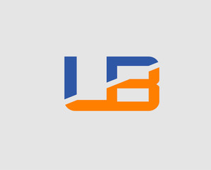 Letter L and B logo vector

