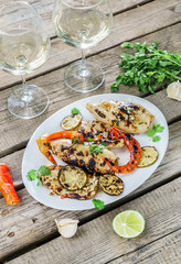 grilled calamari