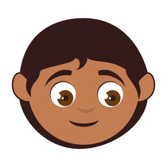 boy face smiling smile male kid child cartoon vector illustration isolated 