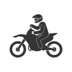 Fototapeta na wymiar motorcycle sport extreme adventure sportive driver bike helmet protection vector illustration isolated