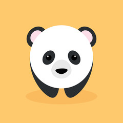 Fototapeta premium Śliczna panda kreskówka