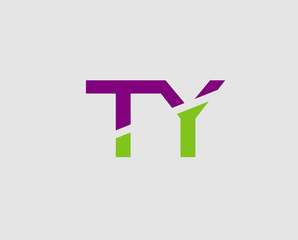 Letter T and Y monogram logo
