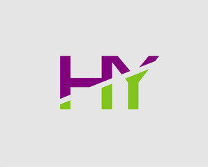 Letter H and Y monogram logo
