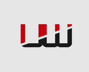 UW company linked letter logo icon
