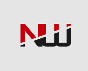 NW company linked letter logo icon
