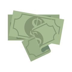 money bill cash economy finacial business bank green vector illustration isolated