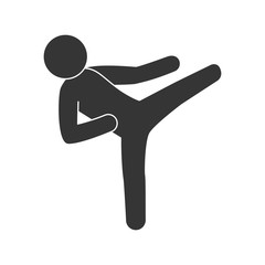 judo fight man training competition move sport vector illustration isolated