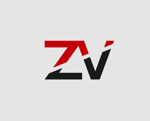 ZV company linked letter logo
