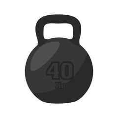 dumbbell weight equipment gym sport training muscle vector illustration isolated