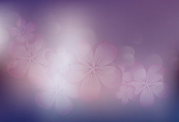Purple Background, Flower