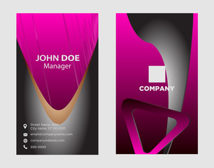 Abstract professional and designer business card template
