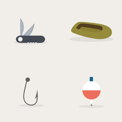 Fototapeta premium Abstract Fishing Object