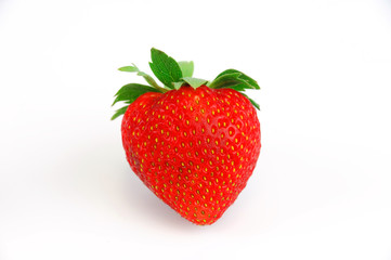 fresh strawberry isolated on white background