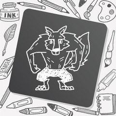 Werewolf doodle