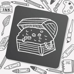 treasure chest doodle