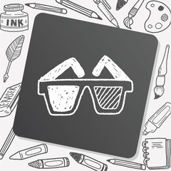3d glasses doodle