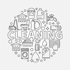 Fototapeta na wymiar Cleaning service illustration