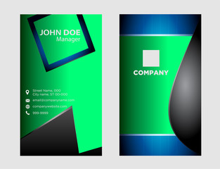 Vector abstract creative business cards 
