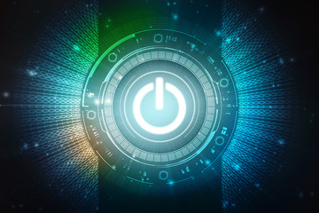 2d illustration technology background