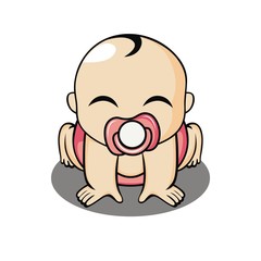 Baby illustration vector