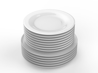 stack of dishes