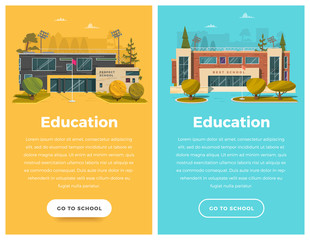 Fototapeta premium Two vertical banner for web design
