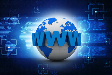 globe internet connecting,2d illustration