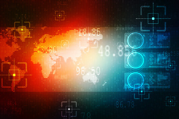 Background conceptual image of digital 3d icons