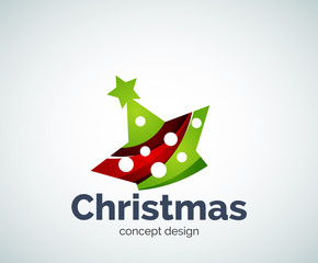 Obraz premium Vector Christmas or New Year star decoration logo template