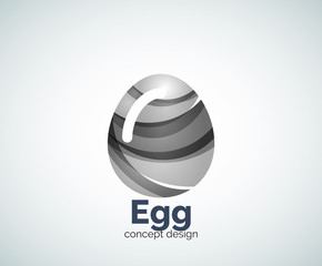 Vector egg logo template