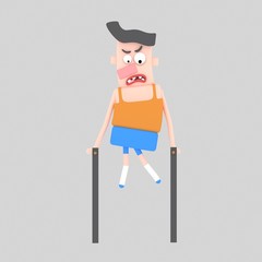 Fototapeta premium 3d illustration, sport, parallels