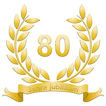 Lorbeerkranz 80 Jahre Jubil&auml;um