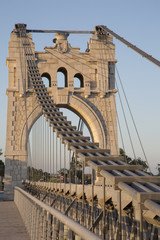 Obrazy na Plexi  Wiszący most wiszący, Amposta