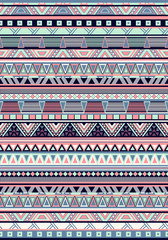 Seamless Ethnic pattern design. Navajo geometric print. Rustic decorative ornament. Abstract geometric pattern. Native American pattern. Ornament for the design of clothing, textiles
