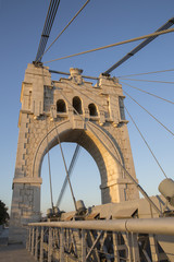 Fototapeta premium Penjat Suspension Bridge, Amposta