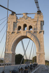 Fototapeta premium Penjat Suspension Bridge, Amposta