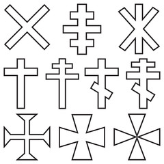 Christian crosses