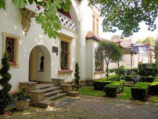 Avenue Pod Kasztanami - small street-promenade located in the city center of Rzeszow. Poland.