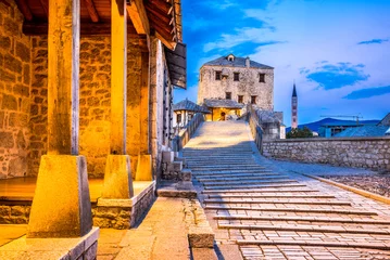 Papier Peint photo autocollant Stari Most Mostar, Bosnia and Herzegovina