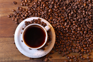 Cup of black coffee