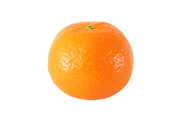 whole tangerine fruits  isolated on white background with clippi
