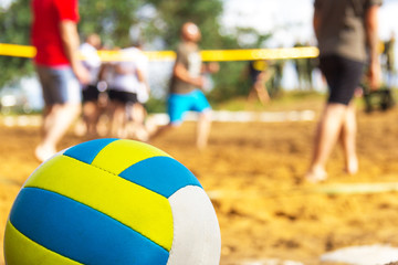 Volleyball am Spielfeld