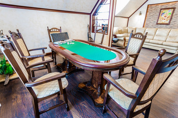 Poker room in the house