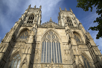 Fototapeta na wymiar Facade of York Minster Cathedral Church