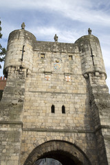 Bootham Gate on City Wall; York