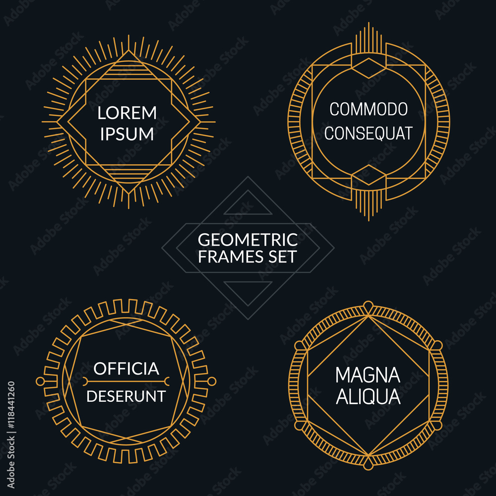 Poster set of 'line art